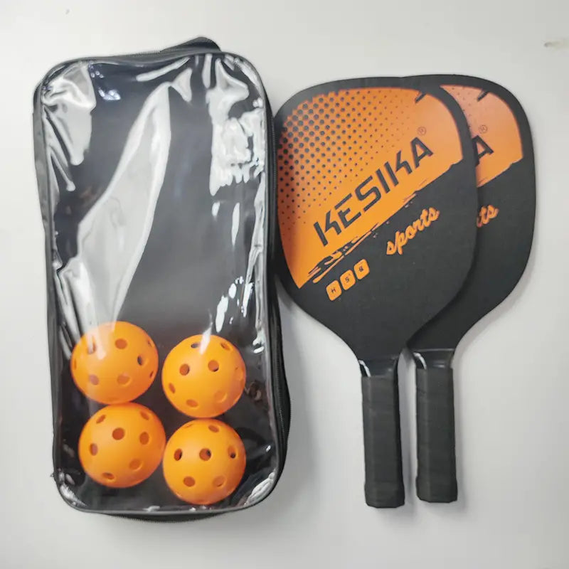 Paddle Pickleball Set - Includes 2 High-Quality Paddles + 4 balls
