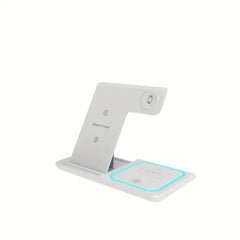 3-in-1 Fast Charging Station, Folding Wireless Charger Stand For iPhone...
