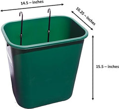 BASKET- Green (with hooks)