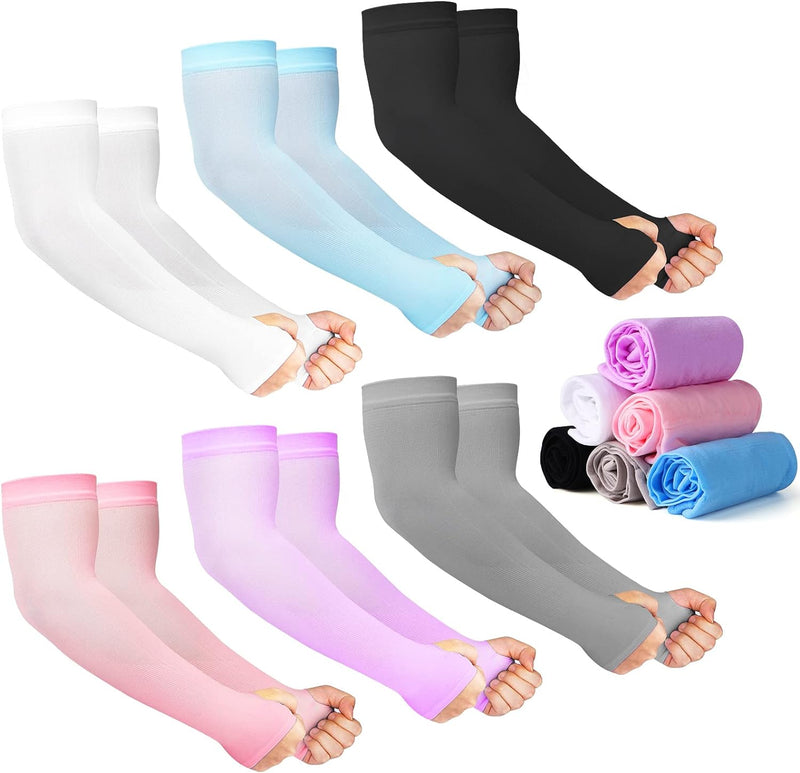 Sleeves UV Cooling Arm Men & Women Sports with Thumb Hole