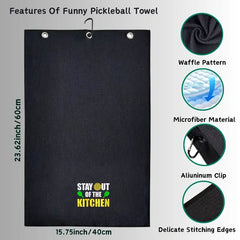 Funny Towel, Embroidered, Towel with Clip