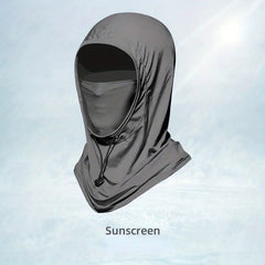 Men's Summer UV Protection Neck Gaiter: Sunscreen Face Mask, Hanging Ear Scarf