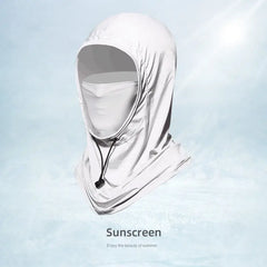 Men's Summer UV Protection Neck Gaiter: Sunscreen Face Mask, Hanging Ear Scarf