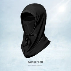 Men's Summer UV Protection Neck Gaiter: Sunscreen Face Mask, Hanging Ear Scarf