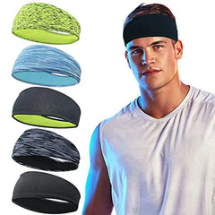 Sports Headbands for Men/Women, Breathable Mesh Design, Washed Men's/Women's Headband For All Sports & Fitness