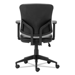 Task Office Chair, Bonded Leather Seat/Back with Arms (new)