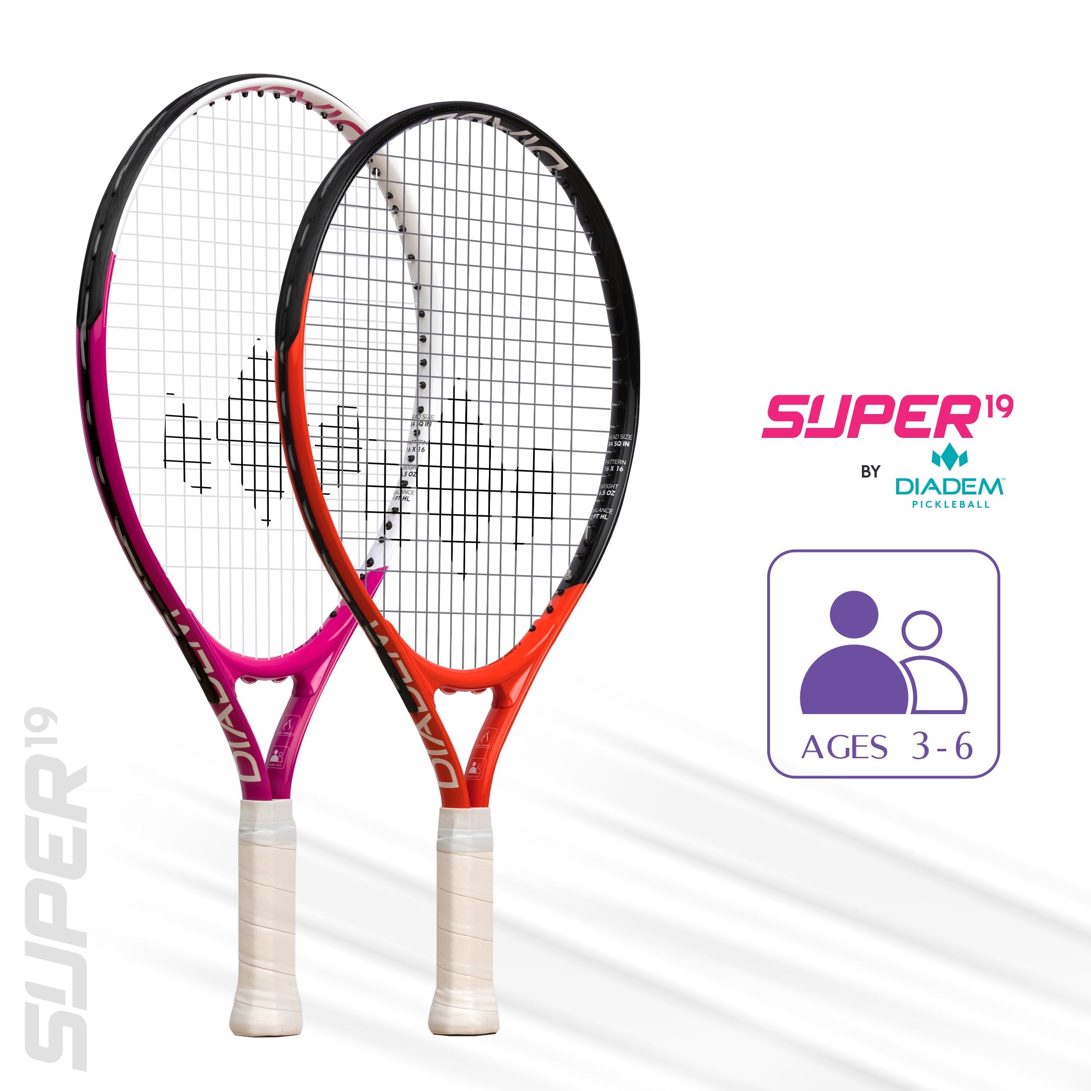 Diadem Rackets Diadem Super 19 Junior Racket – Unleashed Box
